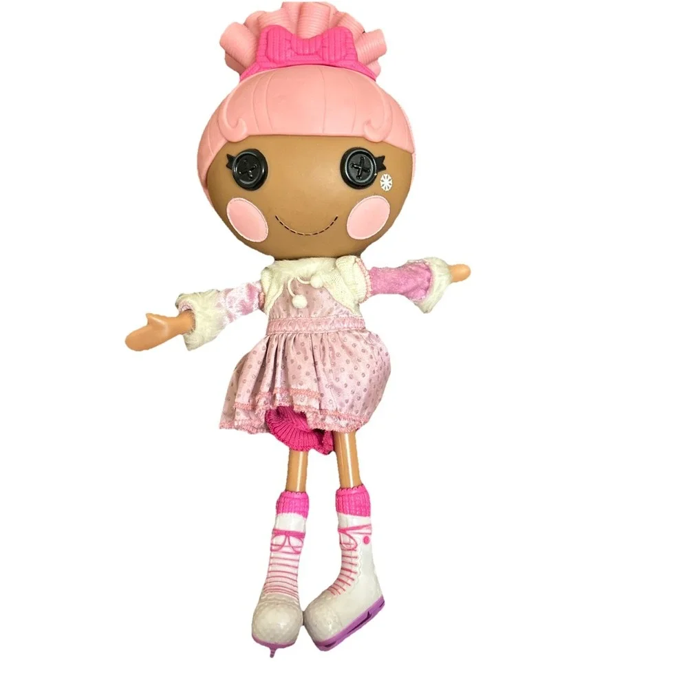 Lalaloopsy Swirly Figure Eight Ice Skater Doll Full Size 13'' Pink Hair No Pet - Picture 2 of 6
